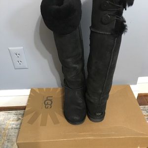Uggs over the knee bomber boots,